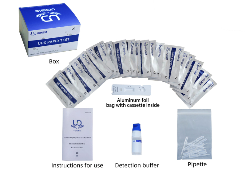 Kit de teste rápido de anticorpos IgM/IgG COVID-19 (ouro coloidal)